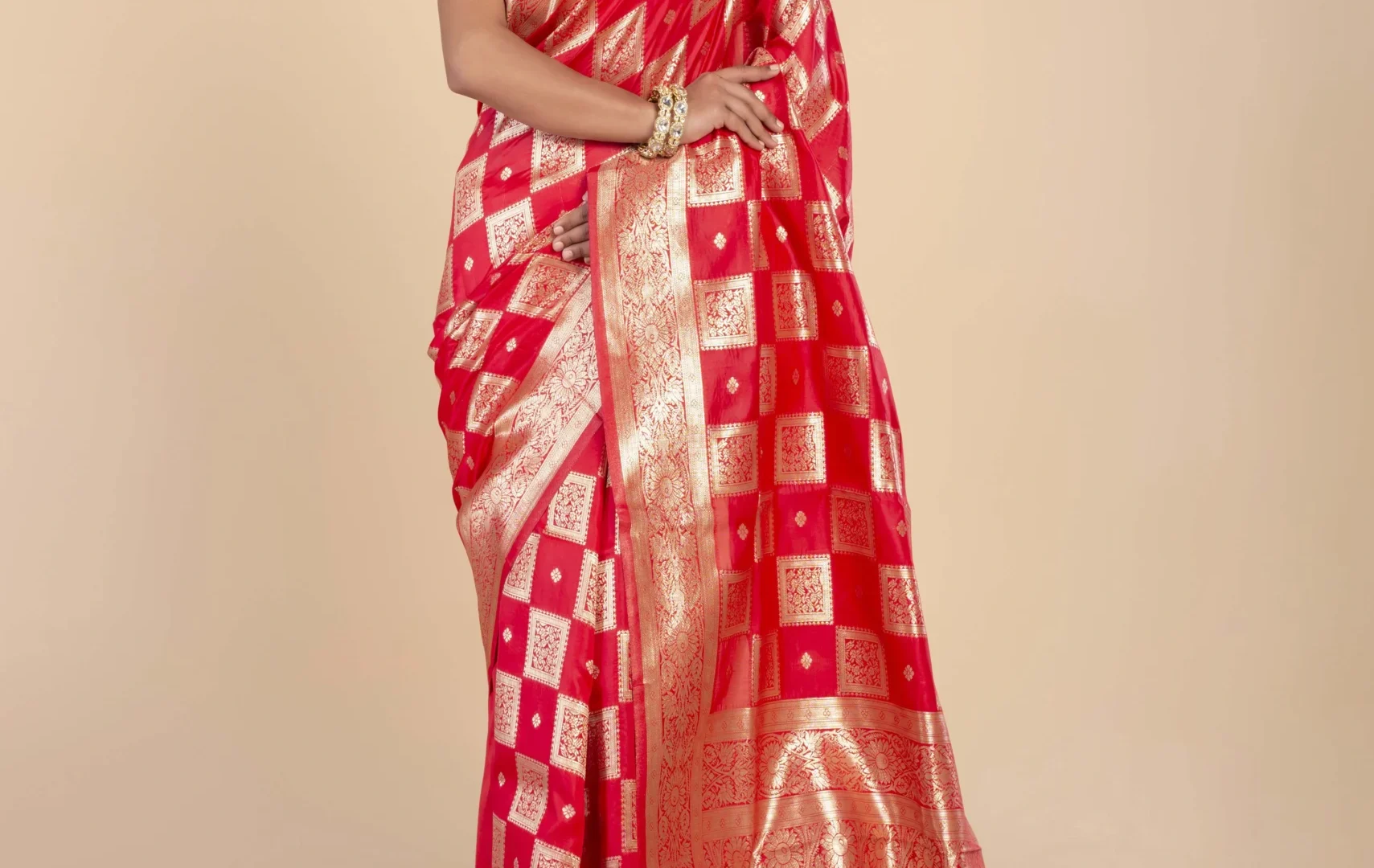 Red Banarasi Silk Saree