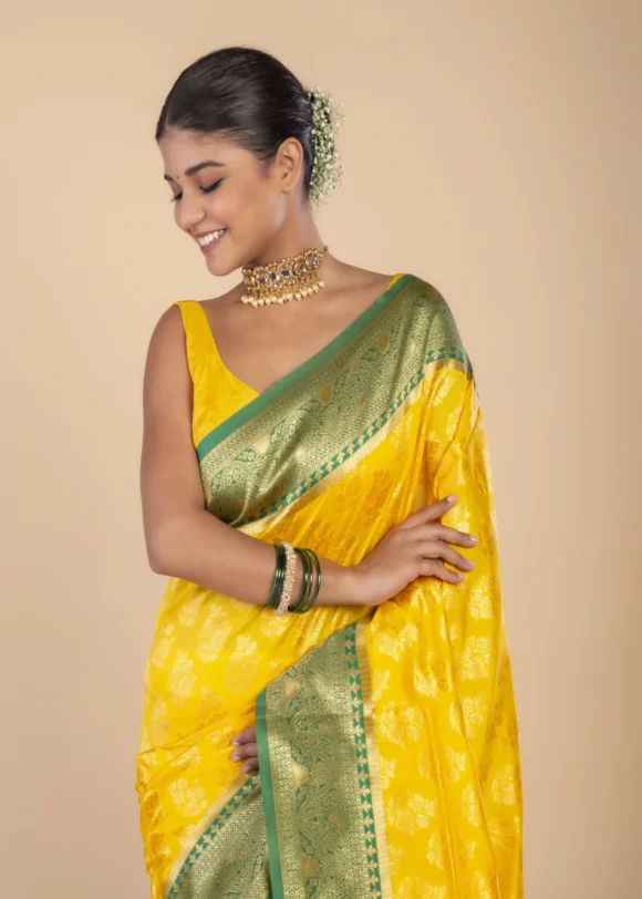 Yellow Kanjivaram Silk - Image 2