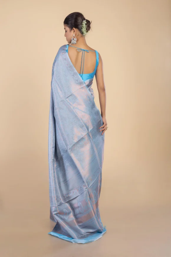Brocade Kanjivaram Silk Saree - Image 3