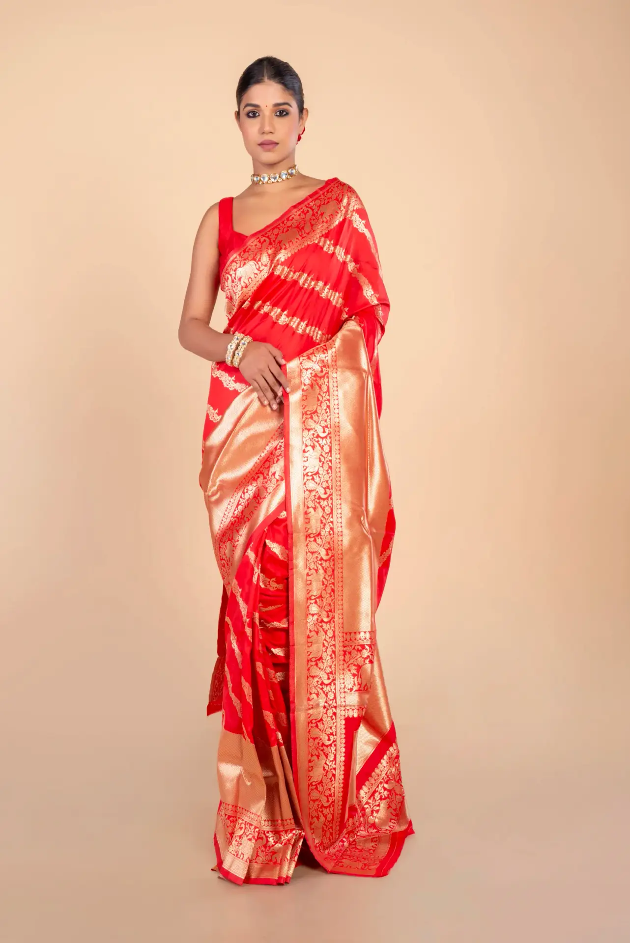 Banarasi Silk With Zari Work Saree