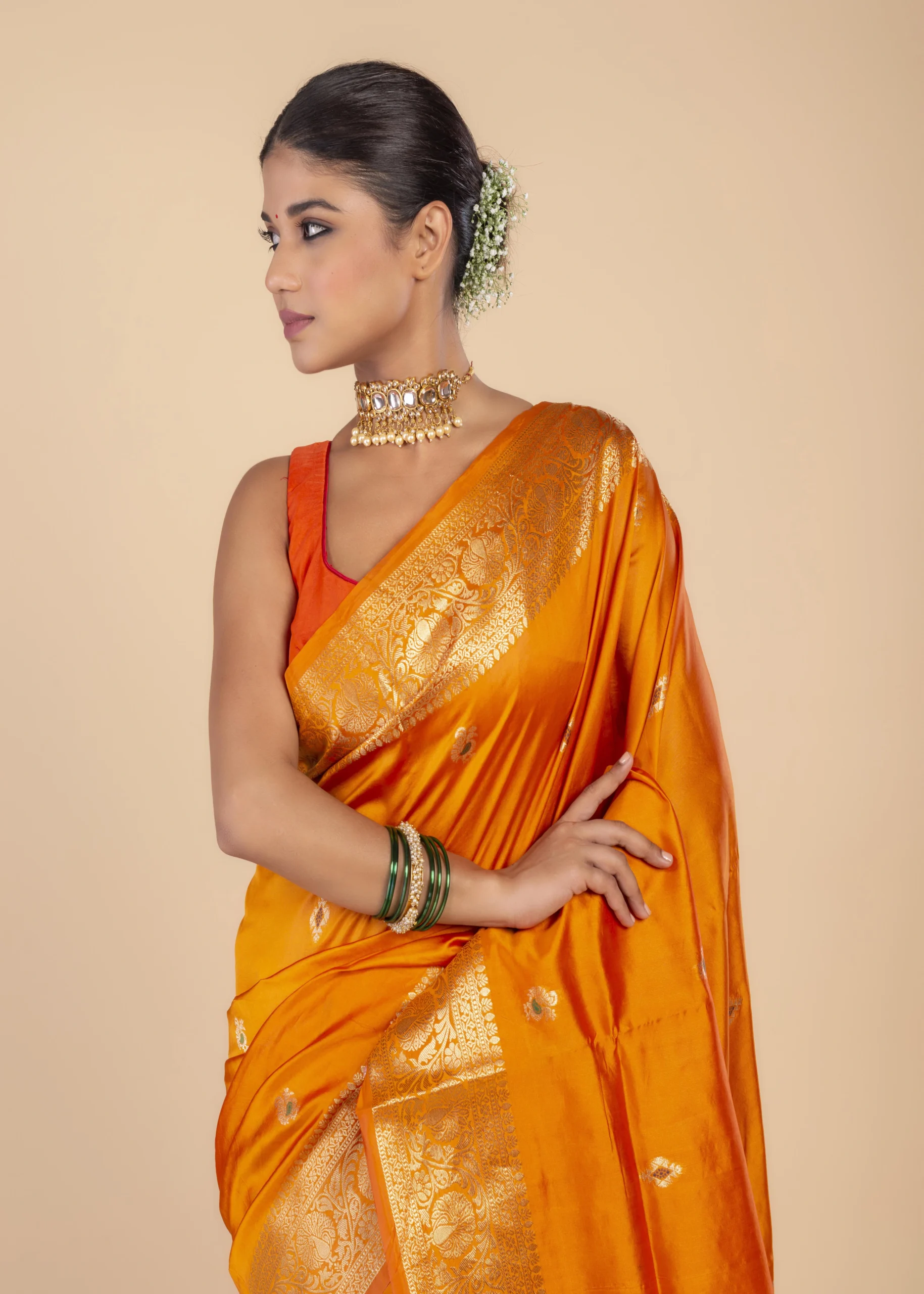 Paithani silk saree With Zari Work - Image 2