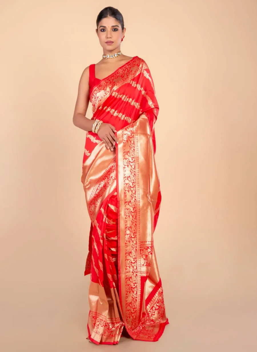 Banarasi Silk With Zari Work Saree